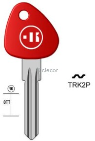 CLE A TÊTE PLASTIQUE SPÉCIALES TRK2P Clés Auto