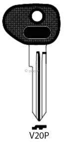 CLE A TETE PLASTIQUE V20P