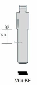 CLE INSERT V66-KF KEYDIY Lames