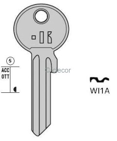 CLE PLATES WI1A Clés Plates