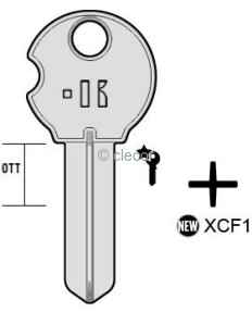 CLE CRUCIFORME XCF1 Clés à Pompes et Double panneton