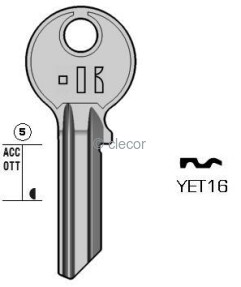CLE PLATE YET16 Clés Plates