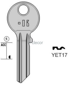 CLE PLATES YET17 Clés Plates
