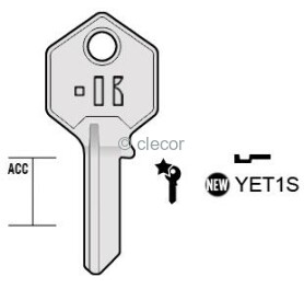 CLE PLATE YET1S Clés Plates