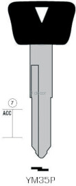 CLE A TÊTE PLASTIQUE YM35P Clés Auto