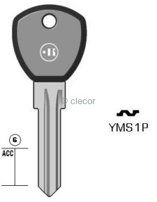 CLE A TETE PLASTIQUE YMS1P Clés Auto