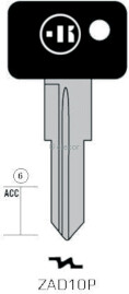 CLE A TÊTE PLASTIQUE ZAD10P Clés Auto