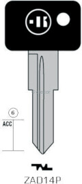 CLE A TÊTE PLASTIQUE ZAD14P Clés Auto