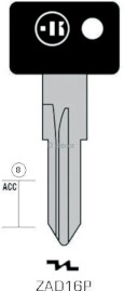 CLE A TÊTE PLASTIQUE ZAD16P Clés Auto
